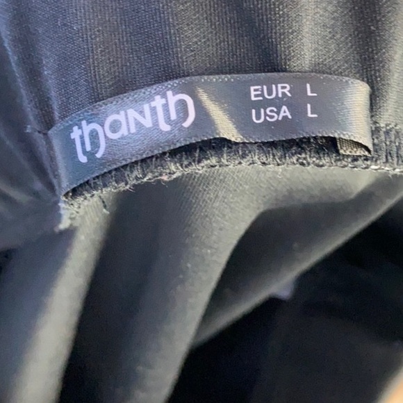 THANTH Mid-Length Black Skirt, size L - Picture 3 of 4